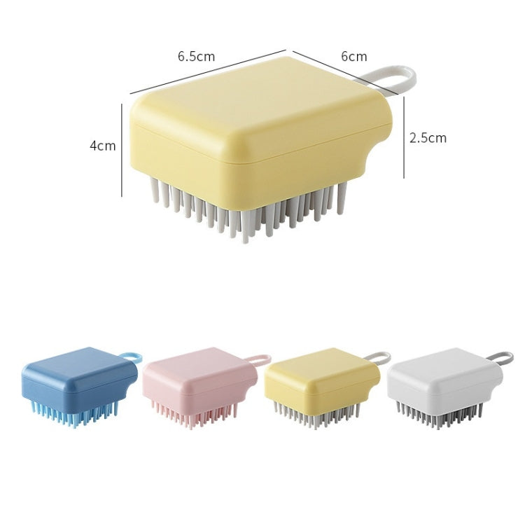 3 PCS Square Anti-itch Shampoo Brush Adult Head Silicone Massage Comb