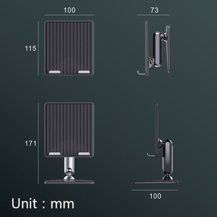 PH6 Telescopic Tablet PC Stand Folding Anti-Slip Lazy Phone Stand