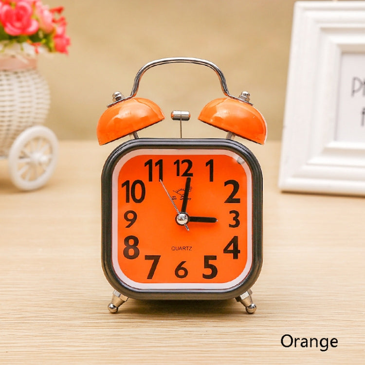 A59 Square Metal Bell Alarm Clock Ringing Alarm Clock Child Student Bedside Bell With Alarm