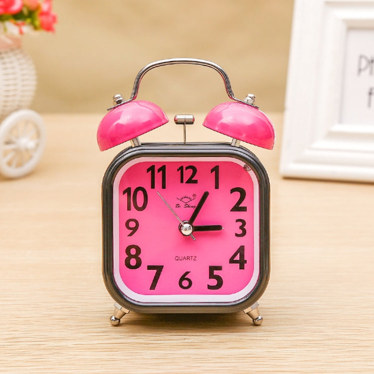 A59 Square Metal Bell Alarm Clock Ringing Alarm Clock Child Student Bedside Bell With Alarm