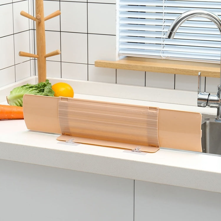 2 PCS Kitchen Sink Water Baffle And Sink Heightened Splash Water Resistant Silicone Baffle, Specification: Pink
