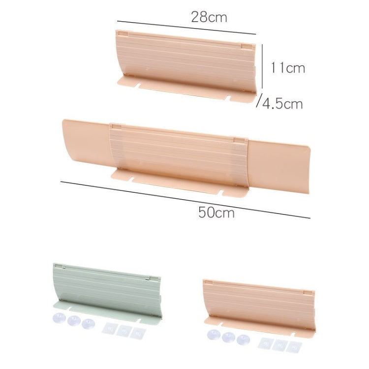 2 PCS Kitchen Sink Water Baffle And Sink Heightened Splash Water Resistant Silicone Baffle, Specification: Pink