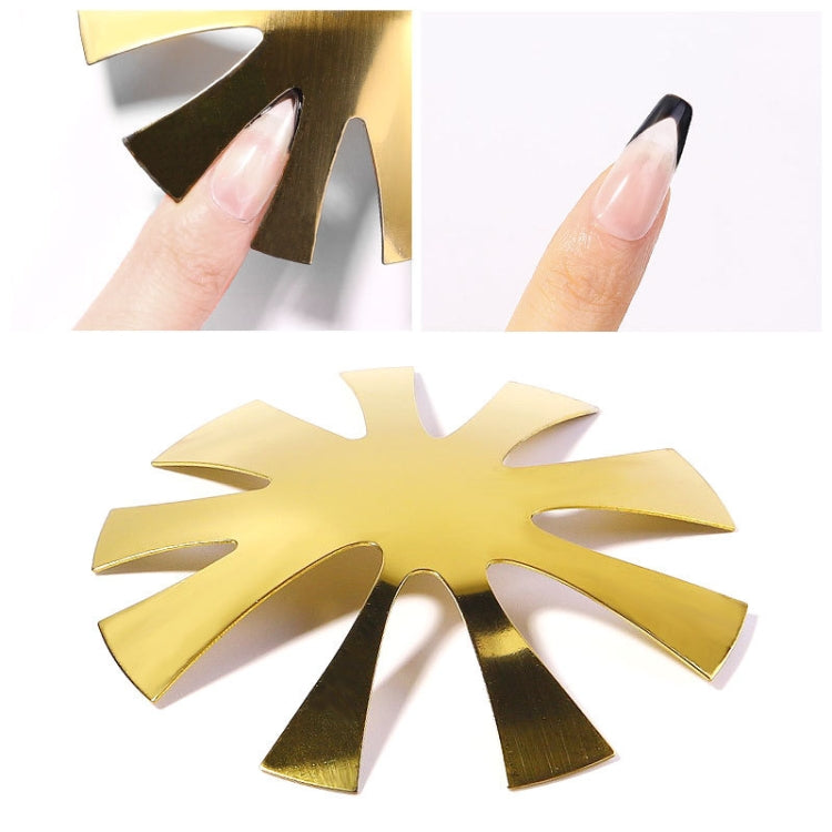 6 PCS Nail Art Tool Crystal Nail Making Plastic Steel Plate Model, Specification: Gold