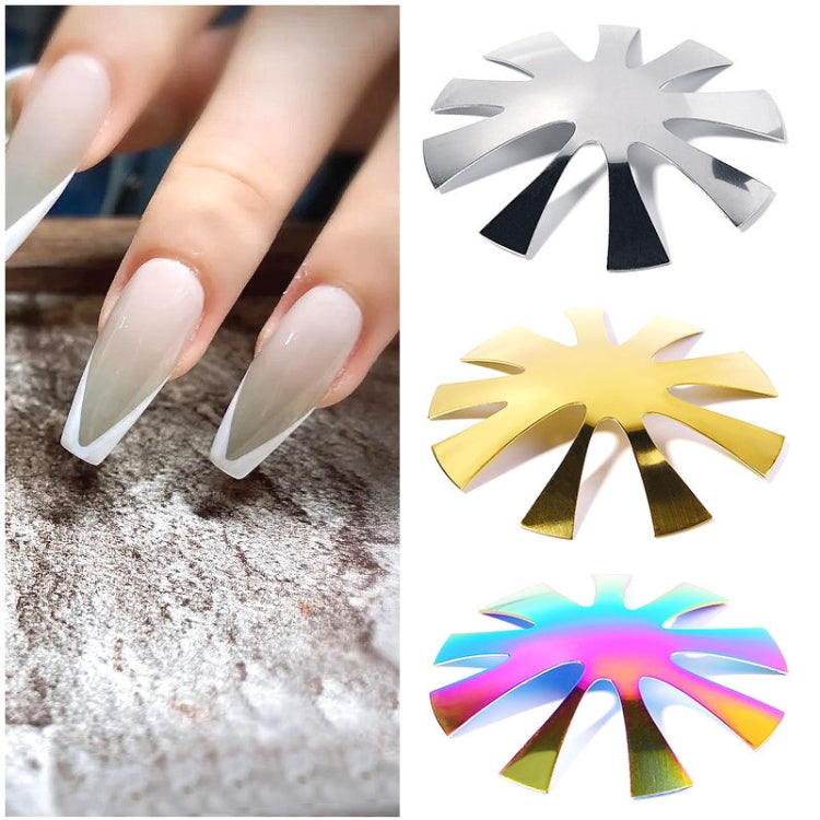 6 PCS Nail Art Tool Crystal Nail Making Plastic Steel Plate Model, Specification: Gold