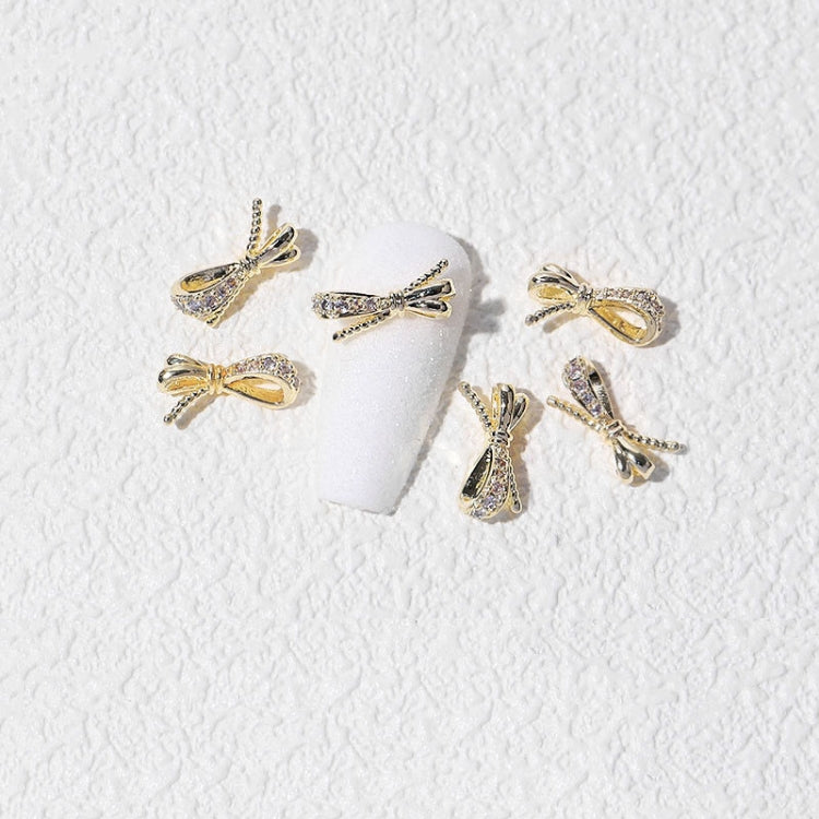 8 PCS Three-Dimensional Metal Nail Art Bow Nail Jewelry 1837