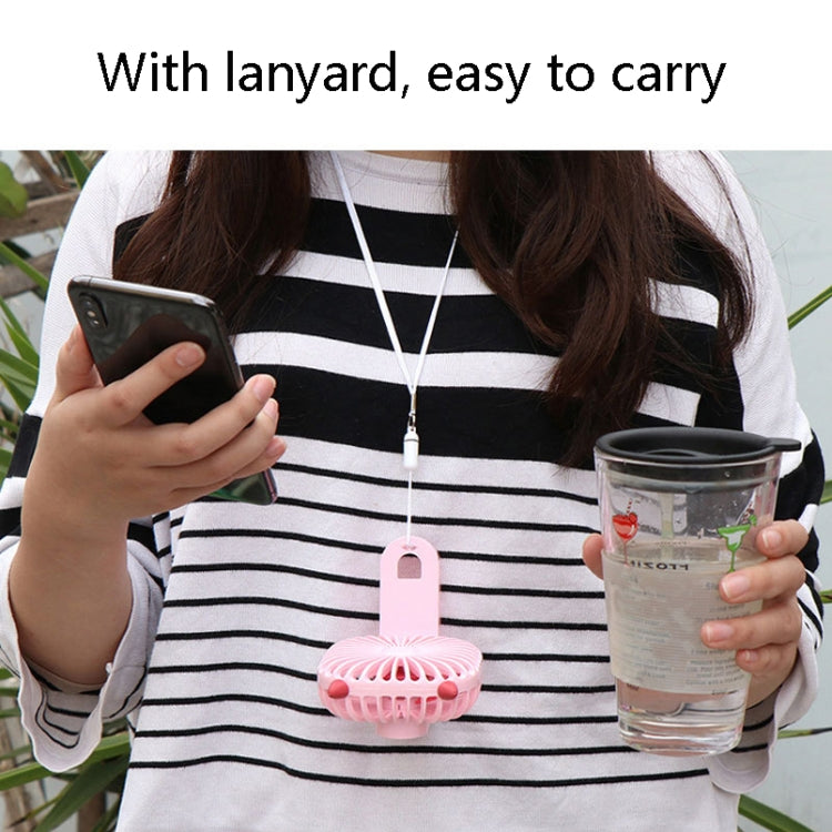 DM-21 Outdoor USB Lazy Hanging Neck Fan Charging Portable Desktop Mute Small Fan