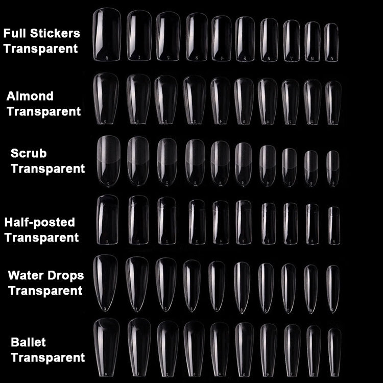 4 Boxes Nail Art Patch Ultra-Thin Seamless Finished Finished Removable Extended Fake Nail Patch