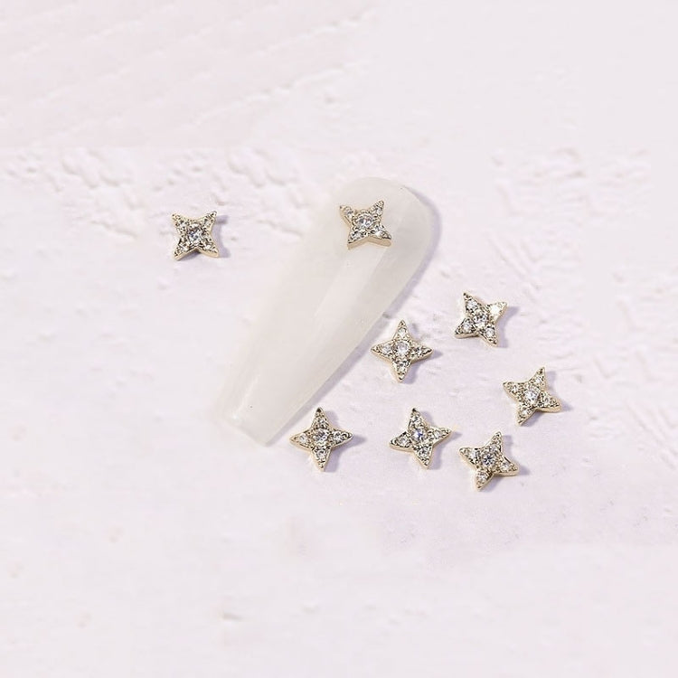 10 PCS Zircon Retro Three-Dimensional Nail Art Diamond Nail Jewelry 1858