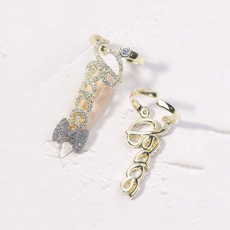 10 PCS Zircon Retro Three-Dimensional Nail Art Diamond Nail Jewelry 1867