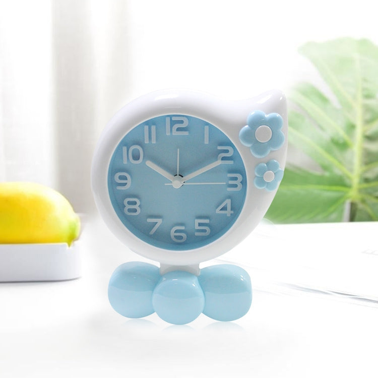 2 PCS DC008 Child Small Flower Styling Alarm Clock Bed Night Lights Clock