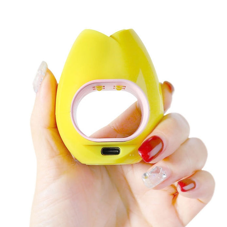 16W Rose Nail Art Phototherapy Lamp USB Sun Lamp LED Quick-Drying Nail Polish Baking Lamp, Specification: Touch Model (Rose Red)