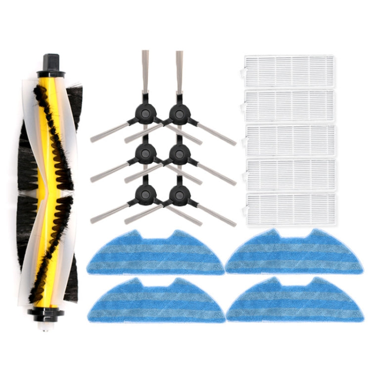 Sweeper Accessories For Proscenic 811GB 911S, Specificationï¼š 1 Main Brush+3 Pair Side Brush+5 Filter+4 Rags