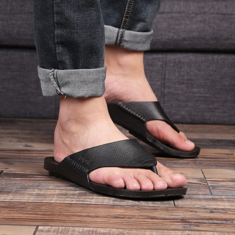 2 PCS Summer Outdoor Beach Sandals Men Wear-Resistant PVC Slippers, Size: 41