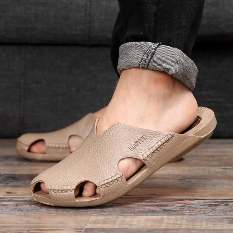 2 PCS Summer Outdoor Beach Sandals Men Wear-Resistant PVC Slippers, Size: 41