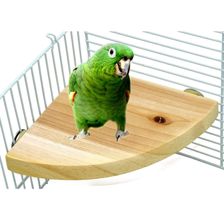 4 PCS Parrot Log Fan-Shaped Platform Station Board Hamster Springboard Rest Platform, Size: 10x10cm
