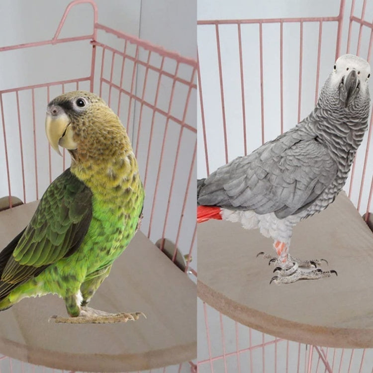 4 PCS Parrot Log Fan-Shaped Platform Station Board Hamster Springboard Rest Platform, Size: 10x10cm