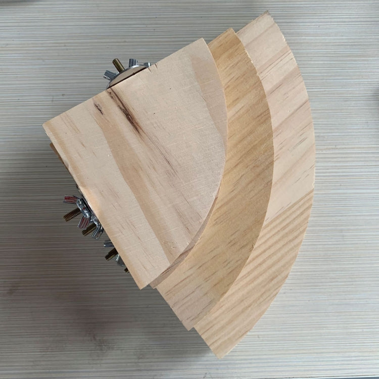 4 PCS Parrot Log Fan-Shaped Platform Station Board Hamster Springboard Rest Platform, Size: 13x13cm