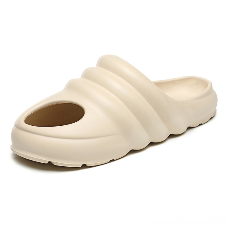 Large Size Summer Slippers Men Casual Hole Shoes, Size: 42