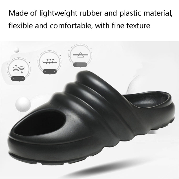 Large Size Summer Slippers Men Casual Hole Shoes, Size: 46