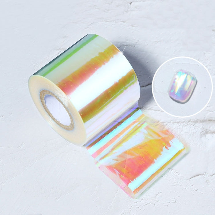 Ice Cube Nail Art Accessories Nail Art Aurora Colorful Cellophane, Specification type: 5cm x 100M (02)