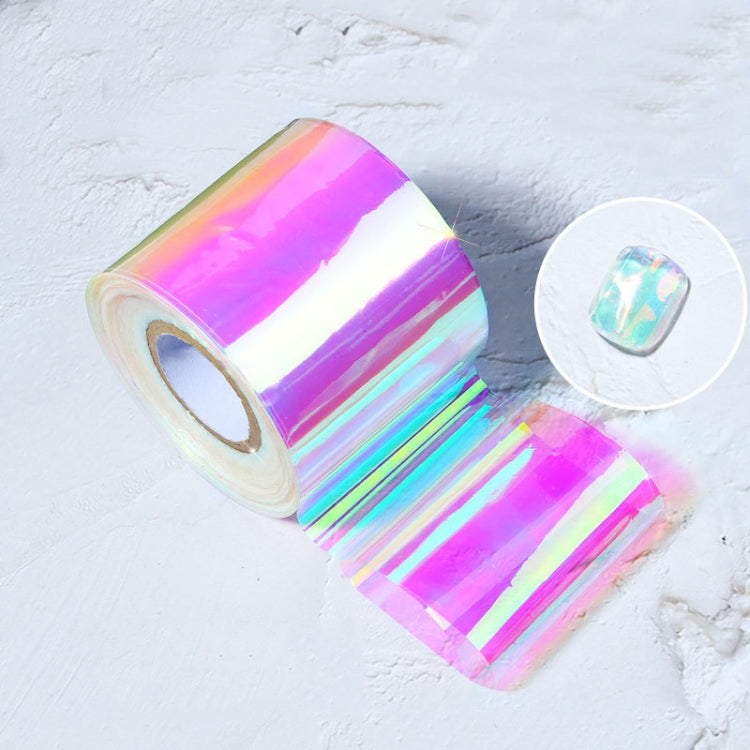 Ice Cube Nail Art Accessories Nail Art Aurora Colorful Cellophane, Specification type: 5cm x 100M (04)