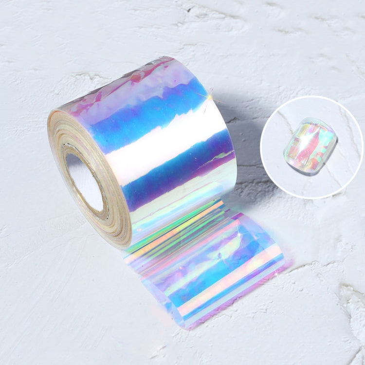 Ice Cube Nail Art Accessories Nail Art Aurora Colorful Cellophane, Specification type: 5cm x 100M (05)