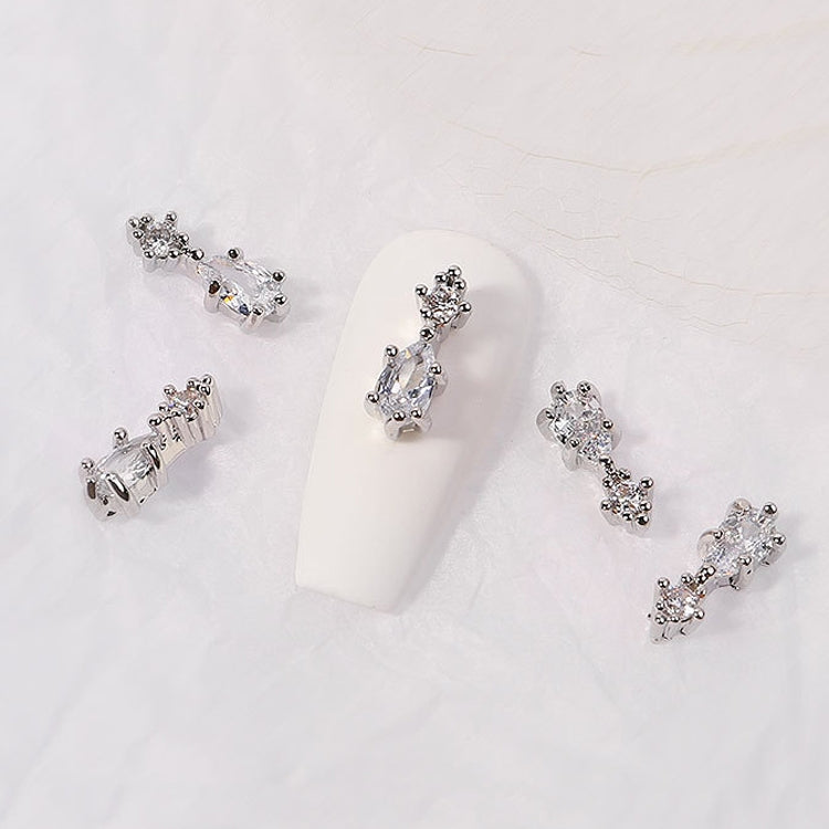 8 PCS Nail Art Zircon Three-Dimensional Nail Diamond Diy Crystal Flat Bottom Diamond Finished Decoration, Specification: 1881