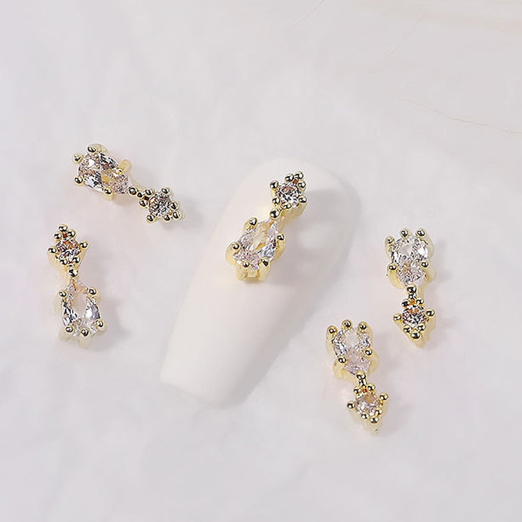 8 PCS Nail Art Zircon Three-Dimensional Nail Diamond Diy Crystal Flat Bottom Diamond Finished Decoration, Specification:  1884