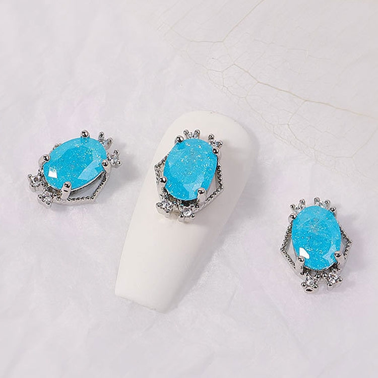 8 PCS Nail Art Zircon Three-Dimensional Nail Diamond Diy Crystal Flat Bottom Diamond Finished Decoration, Specification:  1887