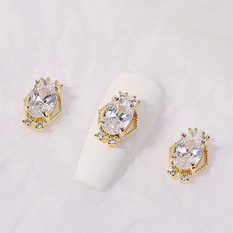 8 PCS Nail Art Zircon Three-Dimensional Nail Diamond Diy Crystal Flat Bottom Diamond Finished Decoration, Specification:  1889