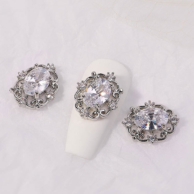 8 PCS Nail Art Zircon Three-Dimensional Nail Diamond Diy Crystal Flat Bottom Diamond Finished Decoration, Specification: 1896