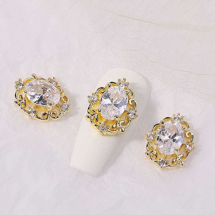 8 PCS Nail Art Zircon Three-Dimensional Nail Diamond Diy Crystal Flat Bottom Diamond Finished Decoration, Specification:  1899