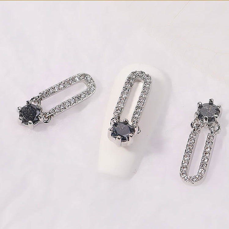 8 PCS Nail Art Zircon Three-Dimensional Nail Diamond Diy Crystal Flat Bottom Diamond Finished Decoration, Specification:  1900