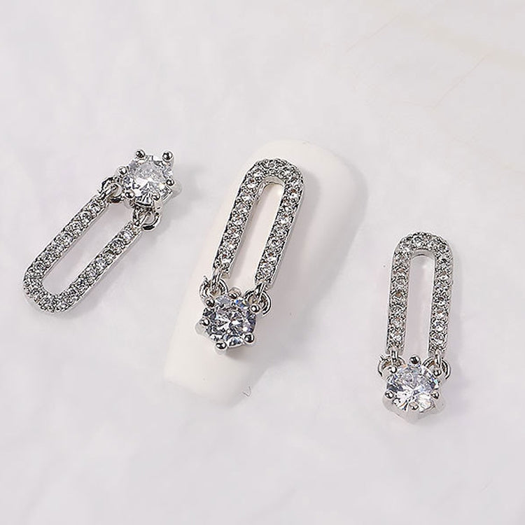 8 PCS Nail Art Zircon Three-Dimensional Nail Diamond Diy Crystal Flat Bottom Diamond Finished Decoration, Specification:  1901