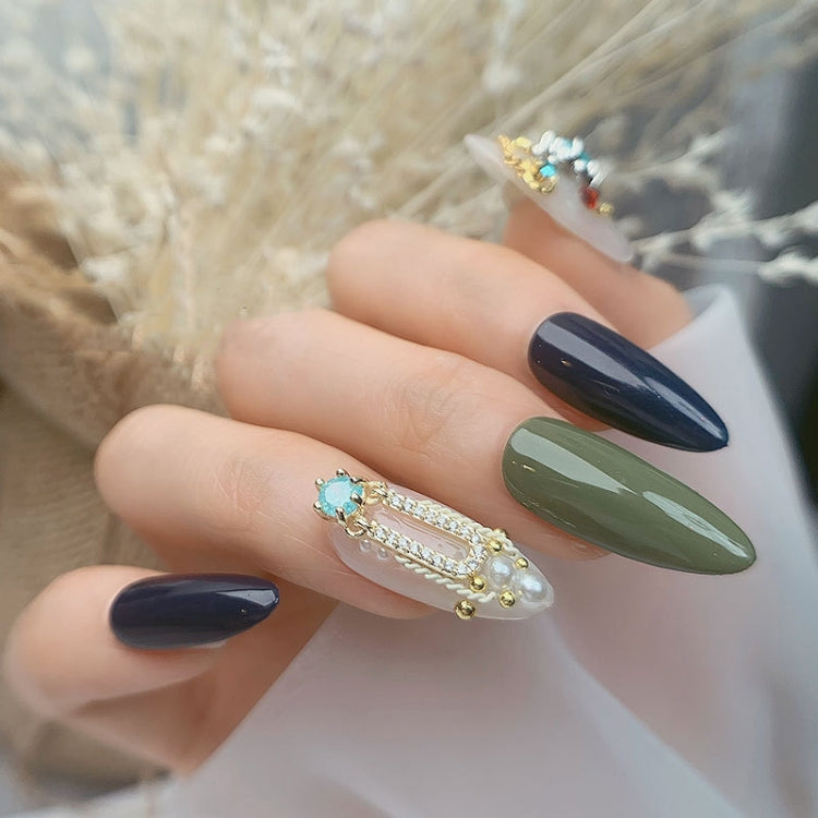 8 PCS Nail Art Zircon Three-Dimensional Nail Diamond Diy Crystal Flat Bottom Diamond Finished Decoration, Specification:  1902