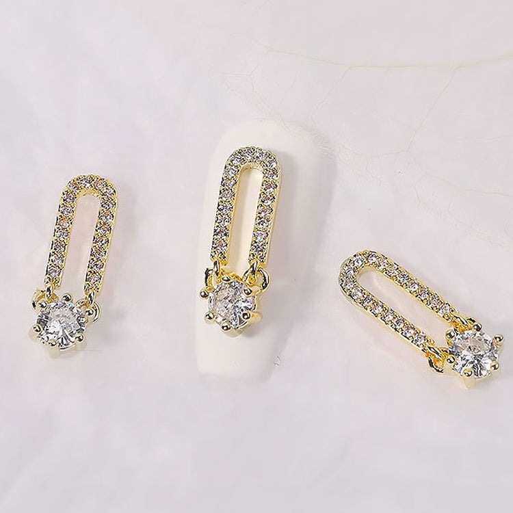 8 PCS Nail Art Zircon Three-Dimensional Nail Diamond Diy Crystal Flat Bottom Diamond Finished Decoration, Specification:  1904