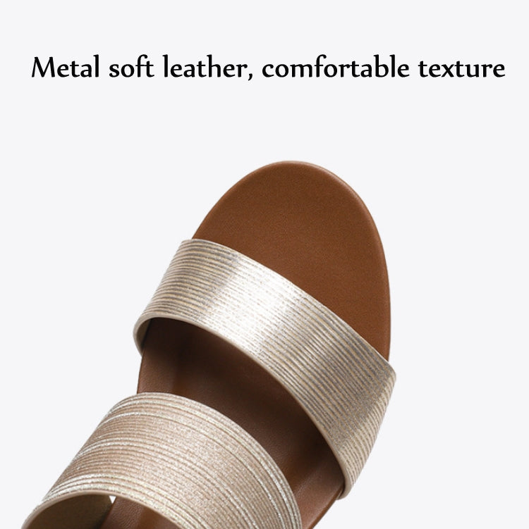 Ladies Sandals And Slippers Fashionable Outer Wear Platform High Heels, Size: 36