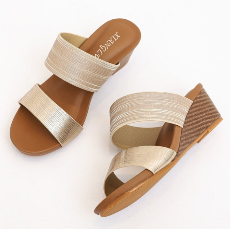 Ladies Sandals And Slippers Fashionable Outer Wear Platform High Heels, Size: 37