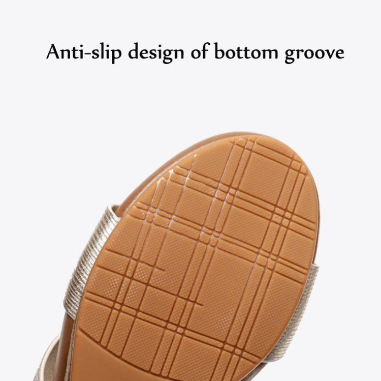 Ladies Sandals And Slippers Fashionable Outer Wear Platform High Heels, Size: 42