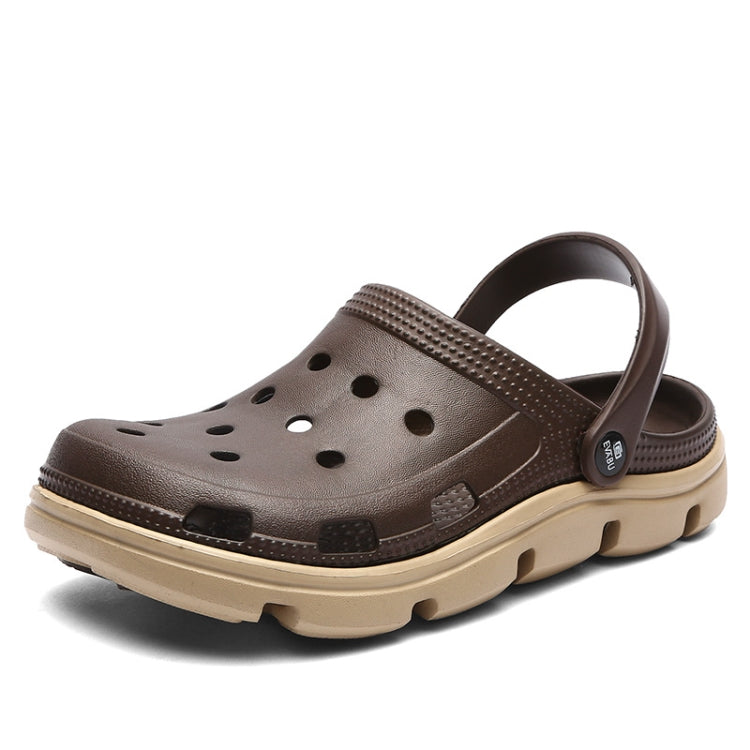 Spring And Summer Soft Bottom Men Beach Shoes Hollow Breathable Travel Sandals Slippers, Size: 41