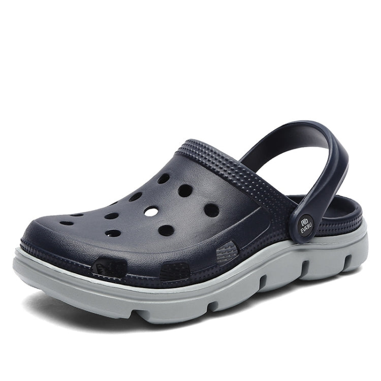Spring And Summer Soft Bottom Men Beach Shoes Hollow Breathable Travel Sandals Slippers, Size: 41