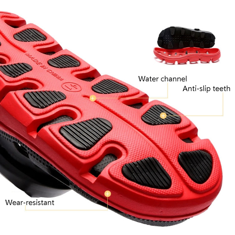 Spring And Summer Soft Bottom Men Beach Shoes Hollow Breathable Travel Sandals Slippers, Size: 41