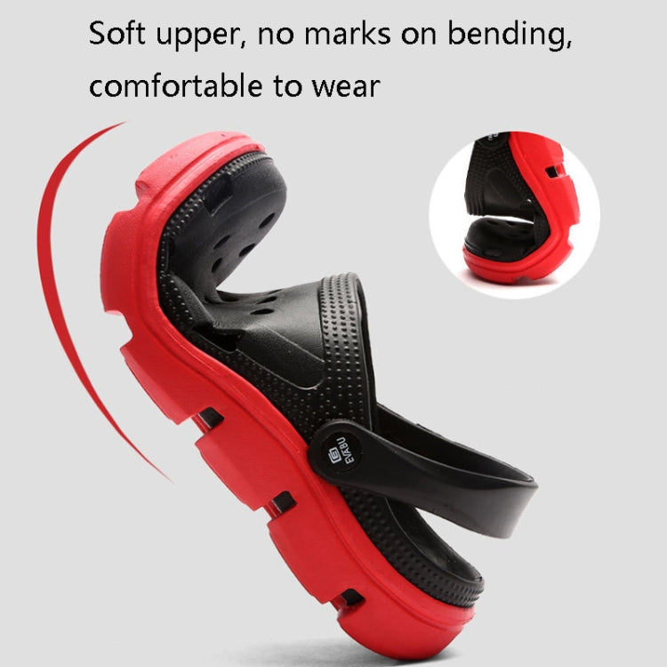 Spring And Summer Soft Bottom Men Beach Shoes Hollow Breathable Travel Sandals Slippers, Size: 43