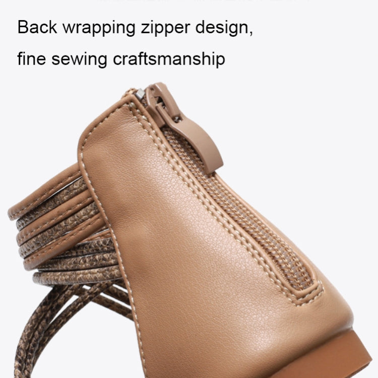 Women Summer Sandals Roman Style Flat Shoes Seaside Beach Shoes, Size: 37