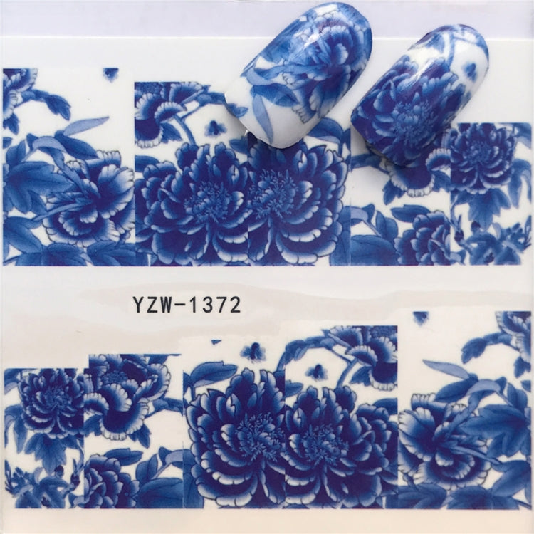 3 PCS Nail Sticker Set Decal Water Transfer Slider Nails Art Decoration, Color:YZW1372