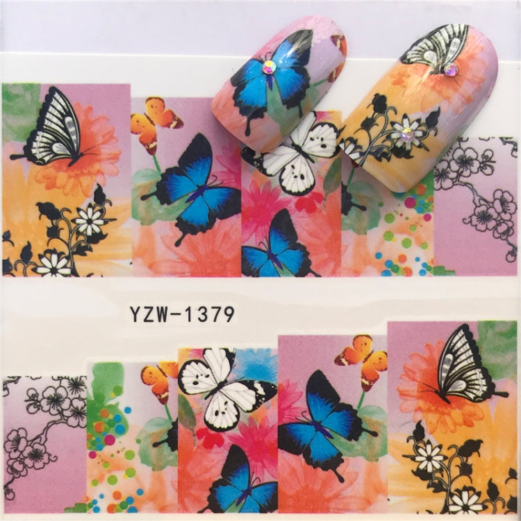 3 PCS Nail Sticker Set Decal Water Transfer Slider Nails Art Decoration, Color:YZW1379