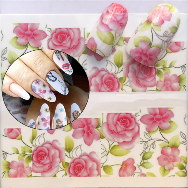 3 PCS Nail Sticker Set Decal Water Transfer Slider Nails Art Decoration, Color:YZW1384