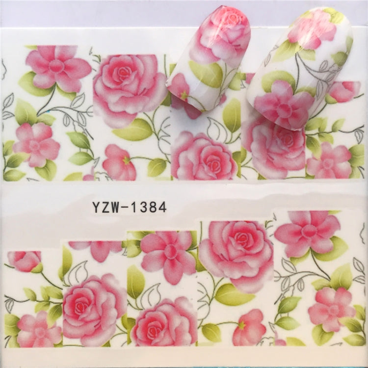 3 PCS Nail Sticker Set Decal Water Transfer Slider Nails Art Decoration, Color:YZW1384