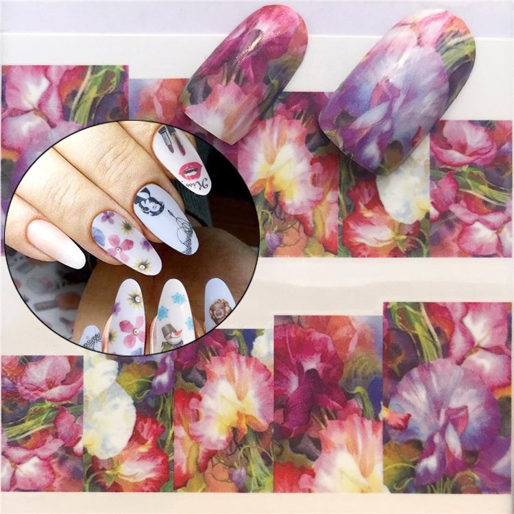 3 PCS Nail Sticker Set Decal Water Transfer Slider Nails Art Decoration, Color:YZW1402
