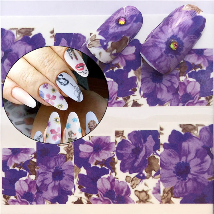 3 PCS Nail Sticker Set Decal Water Transfer Slider Nails Art Decoration, Color:YZW1410